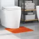 Csúszásgátló Fürdőszőnyeg WC Nyírással Narancssárga 50 x 50 cm