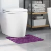 Csúszásgátló Fürdőszőnyeg WC Nyírással Lila 50 x 50 cm PP