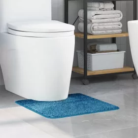   Csúszásgátló Fürdőszőnyeg WC Nyírással Kék 50 x 50 cm PP