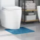 Csúszásgátló Fürdőszőnyeg WC Nyírással Kék 50 x 50 cm PP