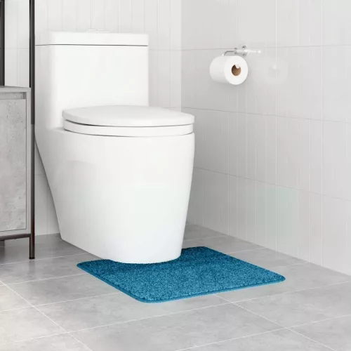 Csúszásgátló Fürdőszőnyeg WC Nyírással Kék 50 x 50 cm PP
