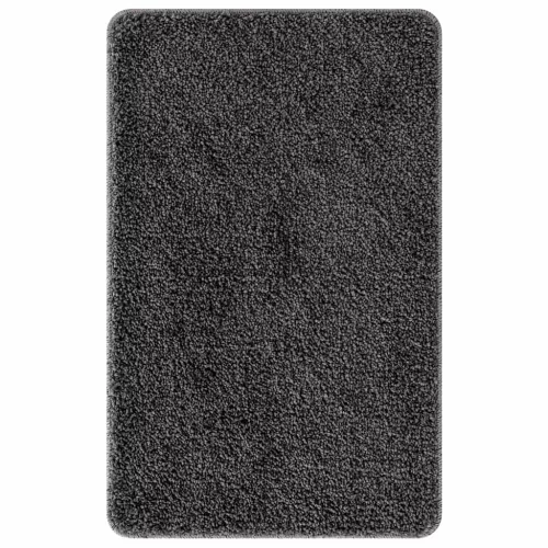 Csúszásmentes Fürdőszőnyeg Sötétszürke 50 x 80 cm PP