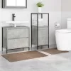 Csúszásmentes fürdőszőnyeg készlet 2 pcs Barna PP