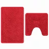 Csúszásmentes fürdőszőnyeg készlet 2 pcs Piros PP
