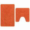 Csúszásmentes fürdőszőnyeg készlet 2 pcs Narancssárga PP