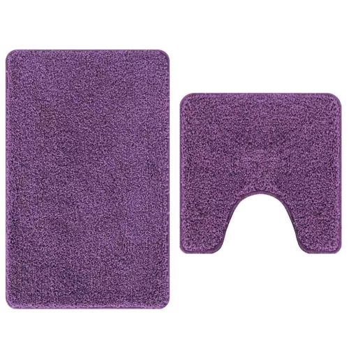 Csúszásmentes fürdőszőnyeg készlet 2 pcs Lila PP