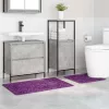 Csúszásmentes fürdőszőnyeg készlet 2 pcs Lila PP