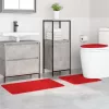 Csúszásmentes fürdőszőnyeg készlet 3 pcs Piros 50 x 50 cm PP