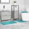 Csúszásmentes fürdőszőnyeg készlet 3 pcs Türkiz 50 x 50 cm PP