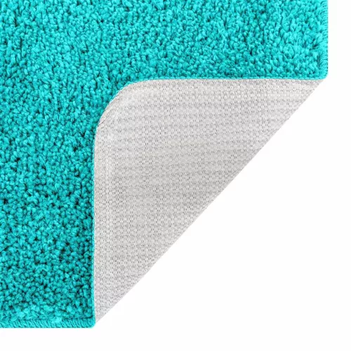 Csúszásmentes fürdőszőnyeg készlet 3 pcs Türkiz 50 x 50 cm PP