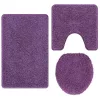 Csúszásmentes fürdőszőnyeg készlet 3 pcs Lila 50 x 50 cm PP
