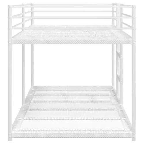 Fehér acél emeletes ágy matrac nélkül 75 x 190 cm