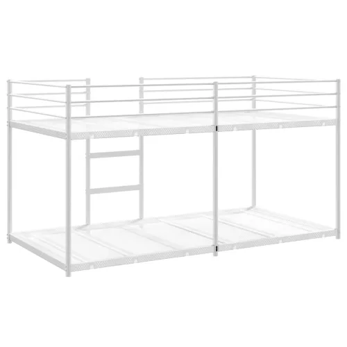 Fehér acél emeletes ágy matrac nélkül 75 x 190 cm