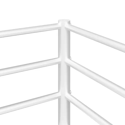 Fehér acél emeletes ágy matrac nélkül 75 x 190 cm