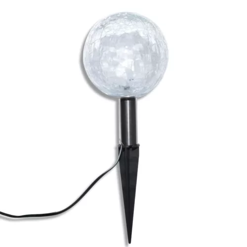 3 db LED kerti gömblámpa cövekkel és napelemmel