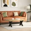 Dohányzóasztal NOAIN X alakú lábak 120x60x40cm tömör fa fenyőfa