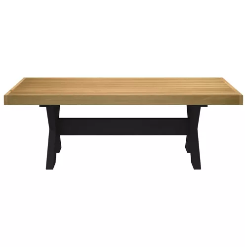 Dohányzóasztal NOAIN X alakú lábak 120x60x40cm tömör fa fenyőfa