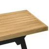 Dohányzóasztal NOAIN X alakú lábak 120x60x40cm tömör fa fenyőfa
