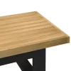Dohányzóasztal NOAIN U alakú lábak 120x60x40cm tömör fa fenyőfa