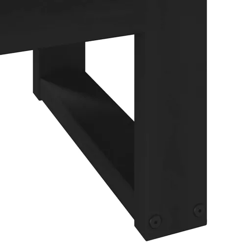 Dohányzóasztal NOAIN U alakú lábak 120x60x40cm tömör fa fenyőfa