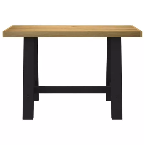 Íróasztal NOAIN A alakú lábak 120x50x75 cm tömör fa fenyőfa