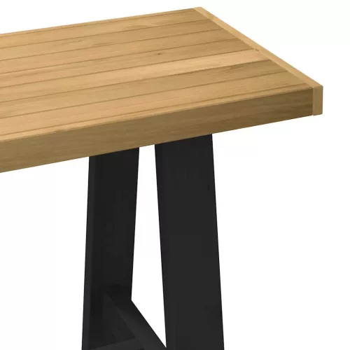 Íróasztal NOAIN A alakú lábak 120x50x75 cm tömör fa fenyőfa
