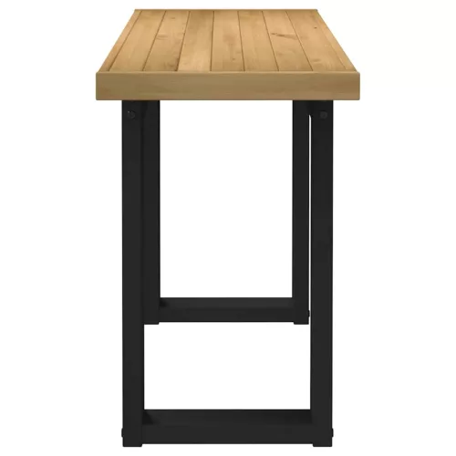 Íróasztal NOAIN U alakú lábak 120x50x75 cm tömör fa fenyőfa