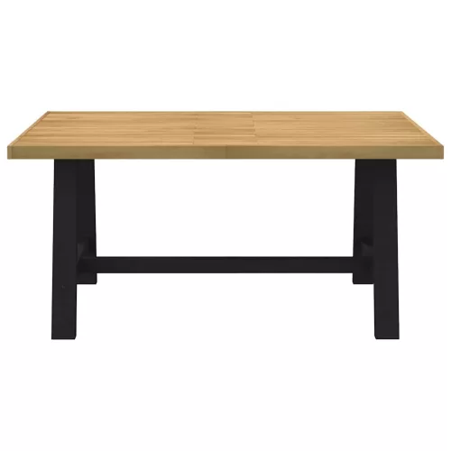 Étkezőasztal NOAIN A alakú lábak 160x90x75 cm tömör fa fenyőfa