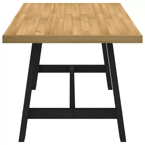 Étkezőasztal NOAIN A alakú lábak 160x90x75 cm tömör fa fenyőfa