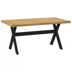   Étkezőasztal NOAIN X alakú lábak 160x90x75 cm tömör fa fenyőfa