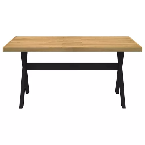 Étkezőasztal NOAIN X alakú lábak 160x90x75 cm tömör fa fenyőfa