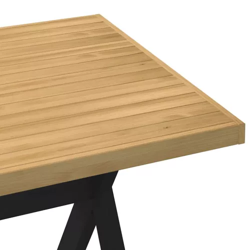Étkezőasztal NOAIN X alakú lábak 160x90x75 cm tömör fa fenyőfa