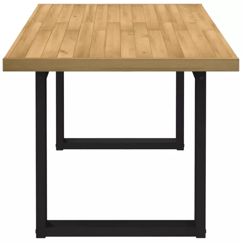 Étkezőasztal NOAIN U alakú lábak 160x90x75 cm tömör fa fenyőfa