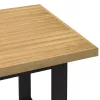 Étkezőasztal NOAIN U alakú lábak 160x90x75 cm tömör fa fenyőfa