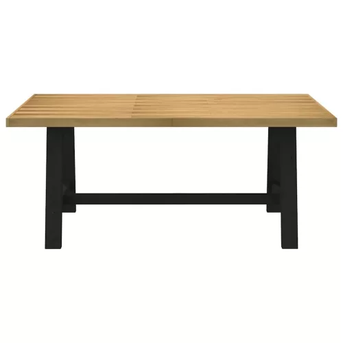 Étkezőasztal NOAIN A alakú lábak 180x90x75 cm tömör fa fenyőfa