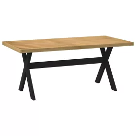   Étkezőasztal NOAIN X alakú lábak 180x90x75 cm tömör fa fenyőfa