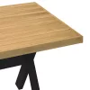 Étkezőasztal NOAIN X alakú lábak 180x90x75 cm tömör fa fenyőfa