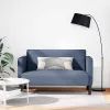 Kék kordbársony szövet loveseat kanapé 109 cm