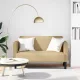 Szürke-zöld kordbársony szövet loveseat kanapé 109 cm