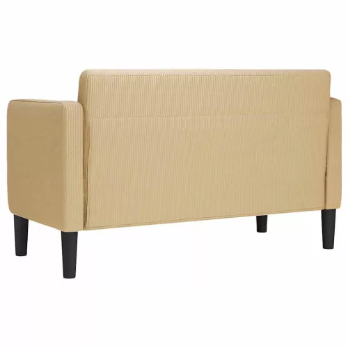 Szürke-zöld kordbársony szövet loveseat kanapé 109 cm