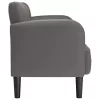 Szürke műbőr Loveseat kanapé 110 cm