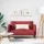 Bordó műbőr loveseat kanapé 110 cm