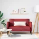 Bordó műbőr loveseat kanapé 110 cm