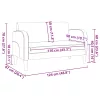 Bordó műbőr loveseat kanapé 110 cm