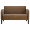 Barna műbőr loveseat kanapé 110 cm