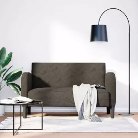 Sötétszürke műbőr Loveseat kanapé 110 cm