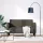Sötétszürke műbőr Loveseat kanapé 110 cm