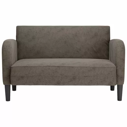 Sötétszürke műbőr Loveseat kanapé 110 cm