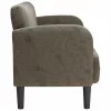 Sötétszürke műbőr Loveseat kanapé 110 cm
