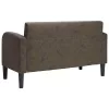 Sötétszürke műbőr Loveseat kanapé 110 cm